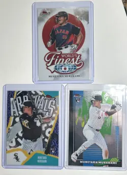 2026 Topps Finest Munetaka Murakami Rookie Card 3-Card Lot – Chicago White Sox - Image 1