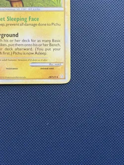 Pichu 28/123 HeartGold SoulSilver Regular Rare Pokemon TCG Card - Lightly Played - Image 4
