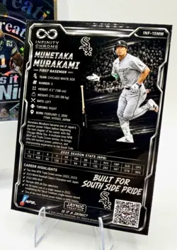2026 Munetaka Murakami Infinity Chrome Refractor Custom Art Card White Sox - Image 2