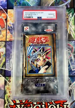 PSA 10 Graded Yu-Gi-Oh 1999 Volume 1 Booster Pack! - Image 1
