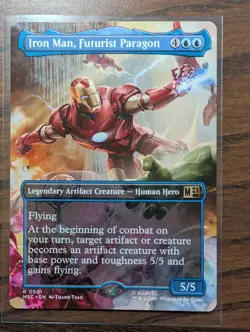 Iron Man Futurist Paragon Borderless 501 Marvel Super Heroes Magic the Gathering - Image 1