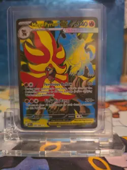 Pokemon TCG Mega Pyroar EX 099/086 Flashfire Secret Rare Full Art Holo - Image 1