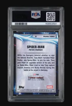2025 Marvel Studios- Spider-Man Green Refractor /199 PSA 10- POP 4 - Image 2