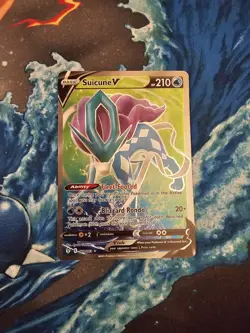Suicune V Full Art 173/203 Pokemon SWSH Evolving Skies NM 245 - Image 1
