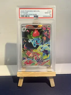 Pokemon TCG - Ivysaur 134/132 Mega Evolution Illustration Rare PSA 10 Gem Mint - Image 1