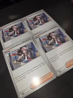 4 x Hilda 084/086 Uncommon White Flare Pokemon Near Mint Pokemon TCG playable - Image 3