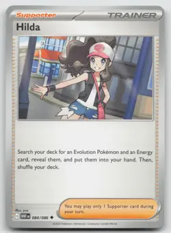Hilda 084/086 Uncommon White Flare Pokemon Near Mint - Image 1