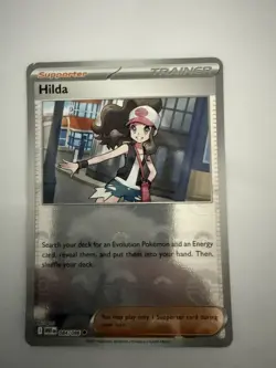 HILDA 084/086 UNCOMMON (POKE BALL PATTERN) WHITE FLARE POKEMON NEAR MINT - Image 1