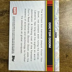 2026 Topps Chrome Marvel Comics Doctor Doom Purple Shimmer Refractor /75 - Image 2
