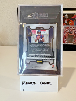2023 Panini Prizm CJ Stroud #339 Rookie RC Orange Lazer SP Texans SGC 8.5 NM MT - Image 2