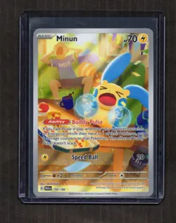 Minun 194/182 Illustration Rare - Paradox Rift - Pokemon TCG - Image 1