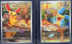 Pokemon Plusle 193/182 & Minun 194/182 Illustration Rare - Paradox Rift - Image 1