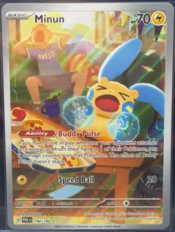 Pokemon Plusle 193/182 & Minun 194/182 Illustration Rare - Paradox Rift - Image 3