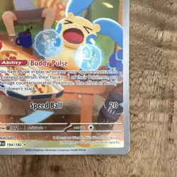Pokemon TCG Minun 194/182 SV04 Paradox Rift Illustration Rare Holo English 2023 - Image 4