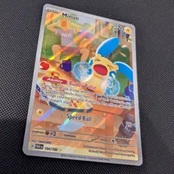 Pokemon Minun 194/182 Paradox Rift Illustration Rare - Image 1