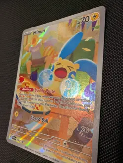 Pokemon Minun 194/182 Paradox Rift Illustration Rare - Image 2