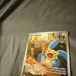Minun 194/182 Illustration Rare Paradox Rift Pokemon Near Mint - Image 2