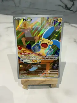Minun 194/182 Paradox Rift Illustration Rare Pokemon Card NM IR TCG card Pokemon - Image 1