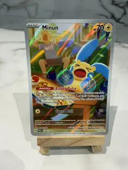 Minun 194/182 Paradox Rift Illustration Rare Pokemon Card NM IR TCG card Pokemon - Image 2