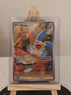 Minun Illustration Rare 194/182 - SV04: Paradox Rift Pokemon TCG - Image 1
