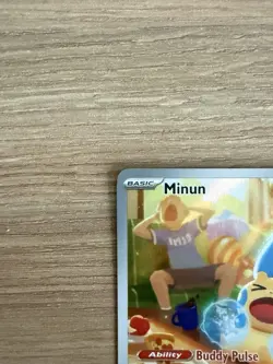 Pokemon TCG Minun Paradox Rift Illustration Rare Card 194/182 - Image 5