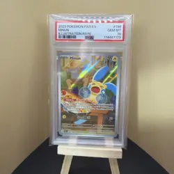 2023 POKEMON PAR EN-PARADOX RIFT ILLUSTRATION RARE #194/182 MINUN PSA 10 - Image 1