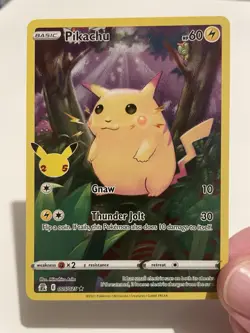 Pikachu 005/025 Holo Rare, Pokemon TCG Celebrations 25th Anniversary 2021 EN - Image 1