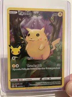 Pikachu 005/025 Holo Rare, Pokemon TCG Celebrations 25th Anniversary 2021 EN - Image 2