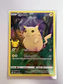 Pokemon TCG - 25th Anniversary Celebrations Pikachu 005/025 - Mint - Image 1