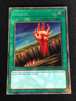 YUGIOH FISSURE RA03-EN084 1ST PLATINUM SECRET - Image 1