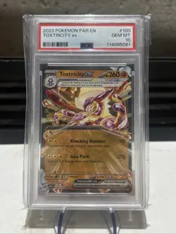 Pokemon TCG Toxtricity EX Paradox Rift Holo Ultra Rare 100/182 Psa 10 - Image 1