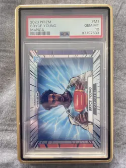 2023 PANINI PRIZM MANGA #M1 BRYCE YOUNG PSA 10 - Image 1
