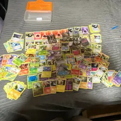 Pokemon TCG XY Mixed Card Lot Storage Box Charizard Pikachu Energy Trainer - Image 1