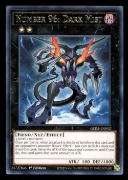 Yugioh Number 96: Dark Mist #GEIM-EN052 Genesis Impact LP - Image 1
