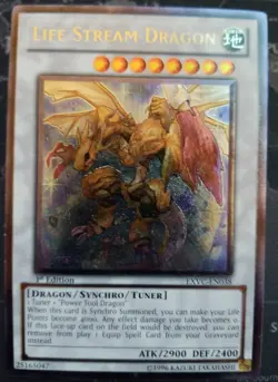 Life Stream Dragon EXVC-EN038 Ultimate Rare 1st Edition Yugioh NM - Image 1