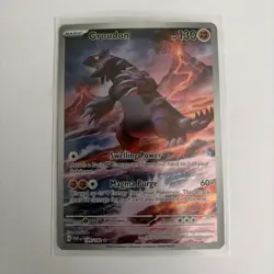 Groudon - 199/182 Paradox Rift Illustration Rare Pokemon - NM/MINT - Image 1
