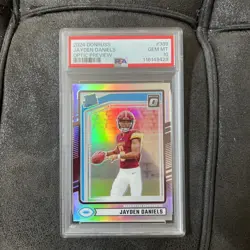 2024 Donruss Jayden Daniels PSA 10 GEM MINT 💎 OPTIC PREVIEW HOLO ROOKIE PRIZM - Image 1