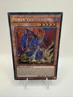 BLZD-EN002 Power Vice Dragon Secret Rare 1st Ed Yu-Gi-Oh! - Image 1