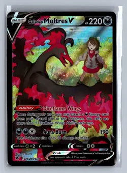 Galarian Moltres V TG20/TG30 Holo Astral Radiance Trainer Gallery Pokemon NM/M - Image 1