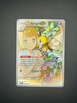 164/159 Lillie's Ribombee IR Pokemon TCG: Journey Together - Near Mint/Mint - Image 1