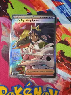 Iris's Fighting Spirit 292/217 Full Art Secret Rare Ascended Hero’s Pokemon Card - Image 1