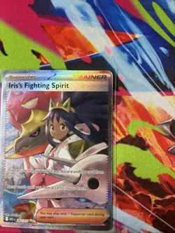 Iris's Fighting Spirit 292/217 Full Art Secret Rare Ascended Hero’s Pokemon Card - Image 2