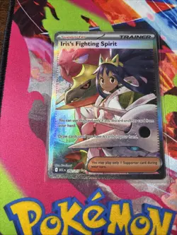 Iris's Fighting Spirit 292/217 Full Art Secret Rare Ascended Hero’s Pokemon Card - Image 4