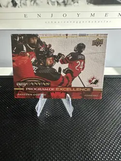 2025 Upper Deck Series 2 Braeden Cootes UD Canvas Program of Excellence #C-256 - Image 1