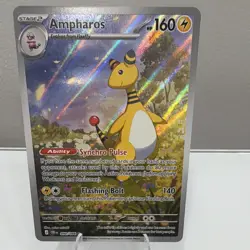 Pokemon TCG Ampharos 090/086 Chaos Rising Illustration Rare Holo 160 HP Eng 2026 - Image 1