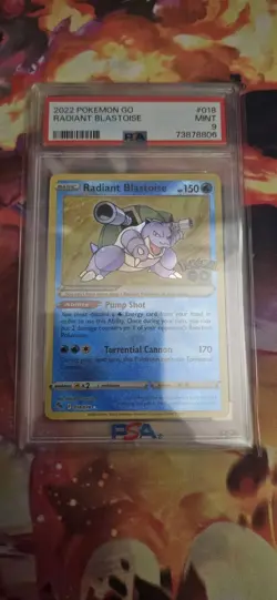 2022 Pokemon GO Radiant Trio PSA 9 Venusaur #4, Charizard #11, Blastoise #18 - Image 5