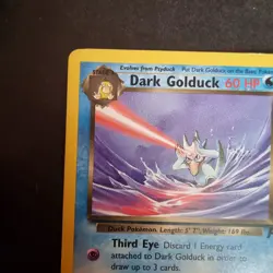 37/82 Dark Golduck NM Team Rocket Uncommon Pokemon TCG Card 1999-2000 - Image 2