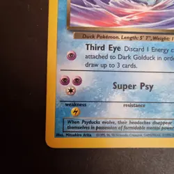 37/82 Dark Golduck NM Team Rocket Uncommon Pokemon TCG Card 1999-2000 - Image 5