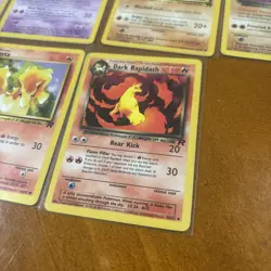 Pokemon Team Rocket Dark Evolution Lot Golduck Kadabra Muk Rapidash WOTC 2000 NM - Image 2