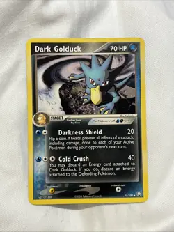 Dark Golduck 35/109 Ex Team Rocket Returns Pokemon TCG Non Holo 2004 Vintage NM - Image 1